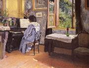 Woman at the Piano Felix Vallotton